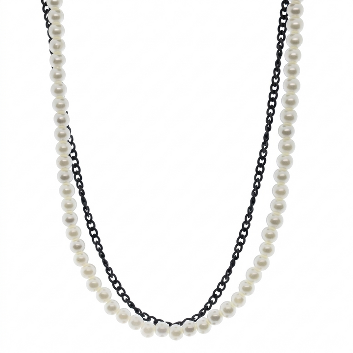 Perla Double Chain 6mm (Black)