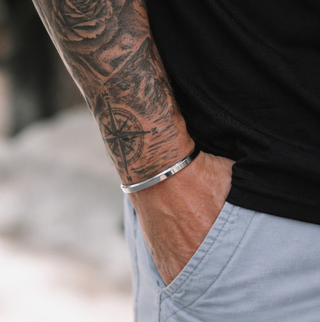 Cuff Silver 6mm (Stainless)