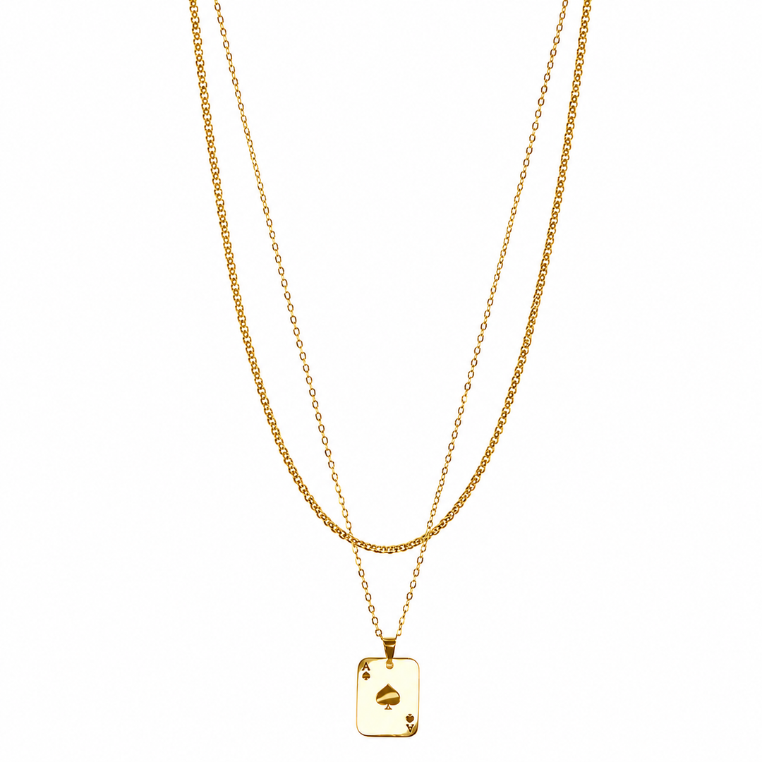 Ace Double Chain (Gold)