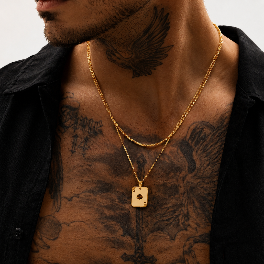 Ace Double Chain (Gold)