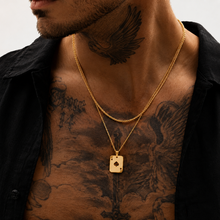 Ace Double Chain (Gold)