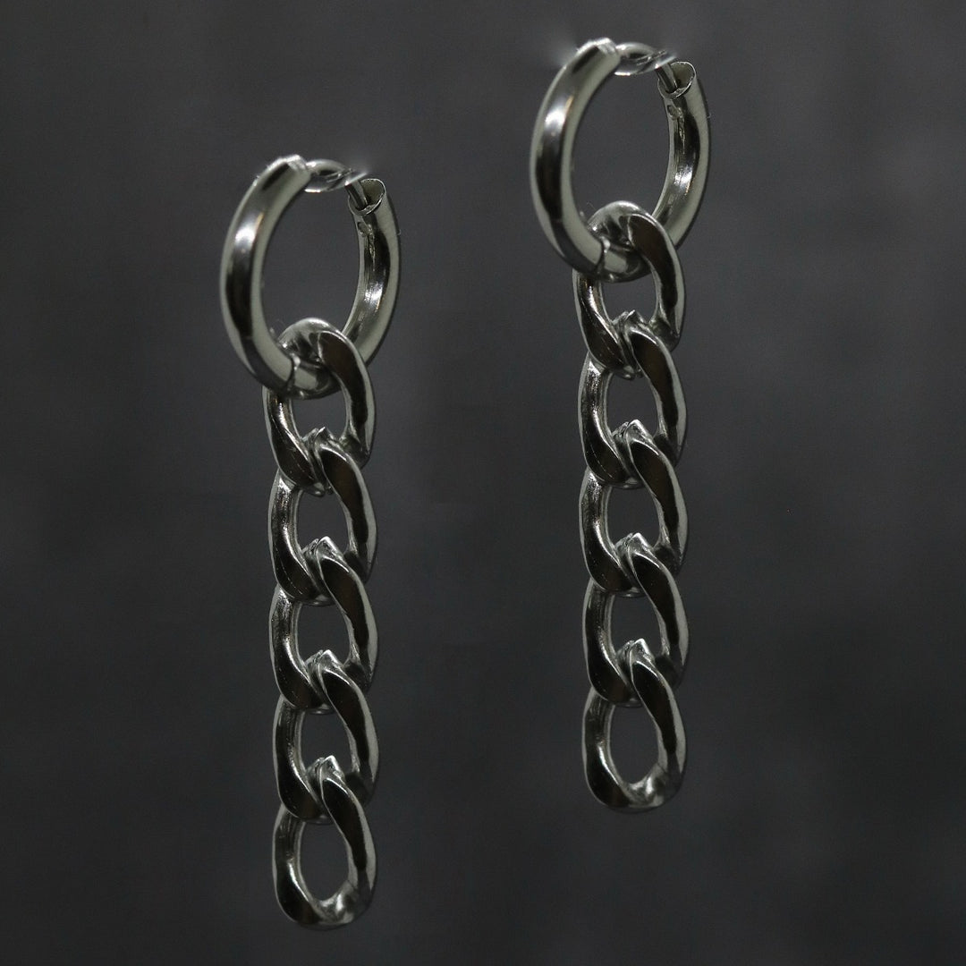 Chain Earrings (Silver)