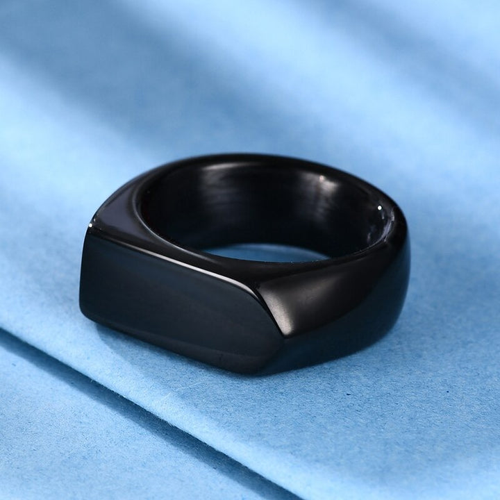 Ανδρικό ατσάλινο δαχτυλίδι Dedo (Black)